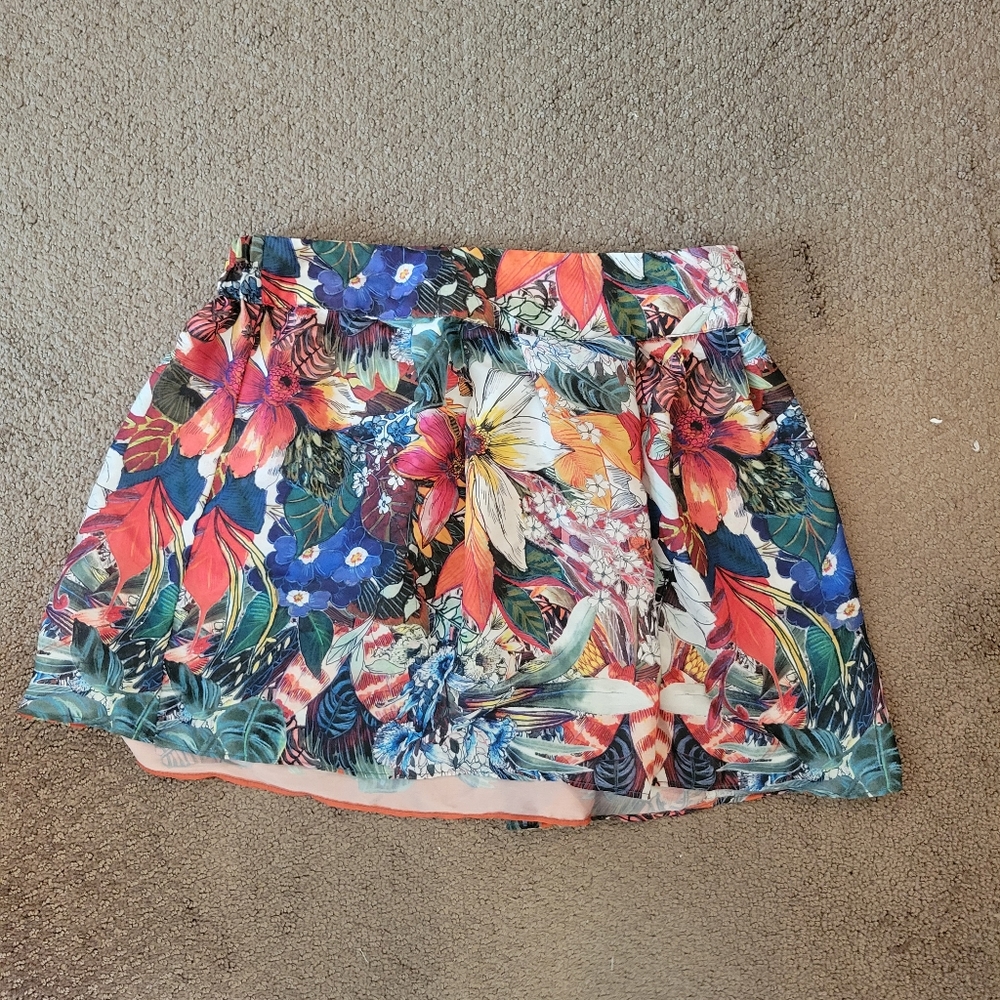 Zara floral skirt